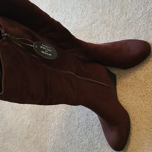 Boots microfiber chocolate color